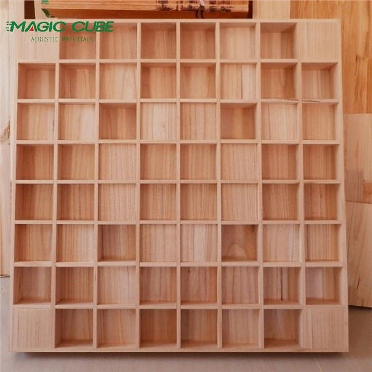 Træ akustisk diffusor panel